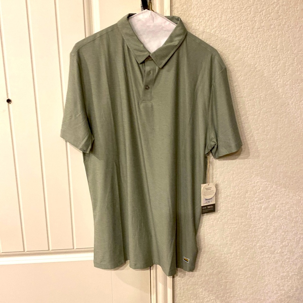 Vuori Polo - Strato Tech - White Sage Heather - L